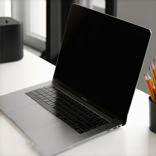 Sleek budget laptop with accessories on desk