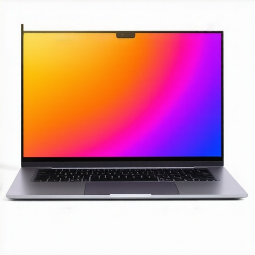 A sleek budget laptop with vibrant display on a desk