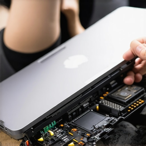 Person installing RAM and SSD into a budget laptop to extend its lifespan