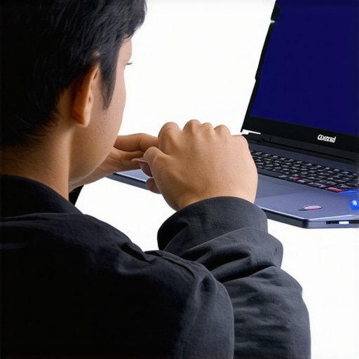 Person evaluating different affordable laptops in a store setting.