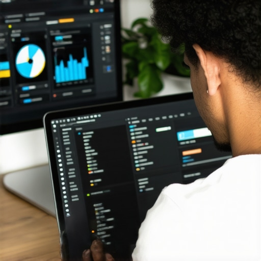 Person checking system temperatures and cleaning files on their budget laptop
