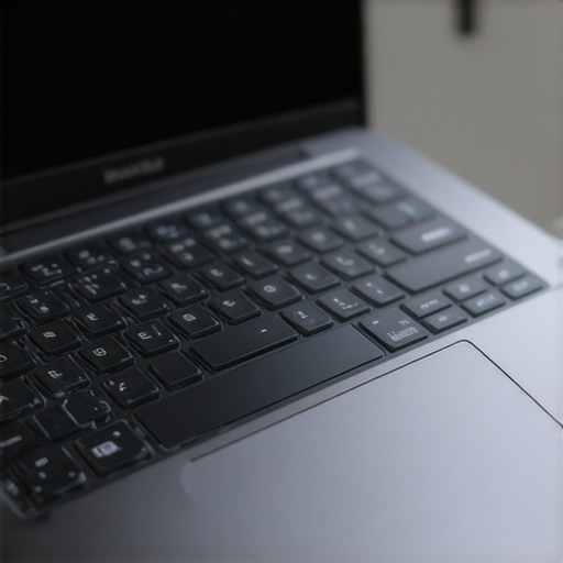 A close-up photo of a budget laptop keyboard showcasing the build quality and layout.