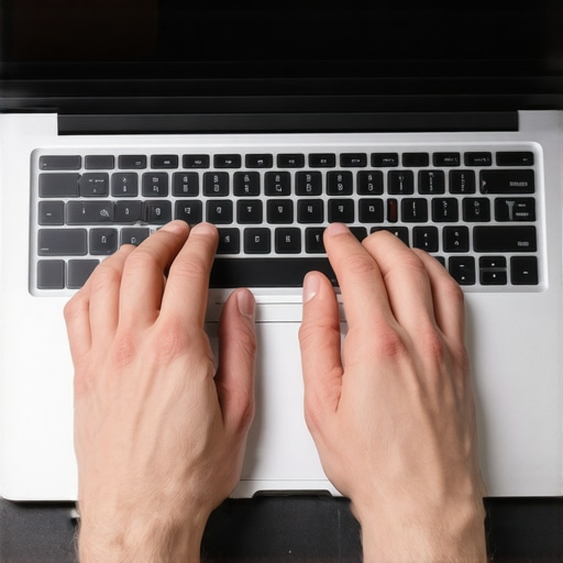 Person using affordable laptop highlighting key features and build quality.