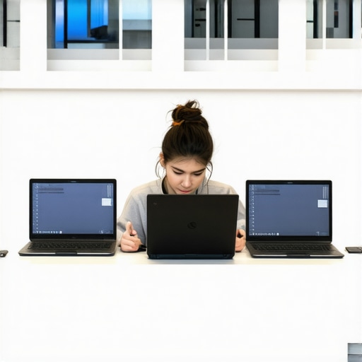 Person evaluating affordable laptops to find the best value