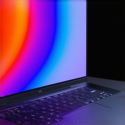 Close-up of a budget laptop with a bright, high-refresh-rate OLED display.