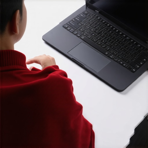 Person examining two budget laptops side by side, focusing on specifications and build quality