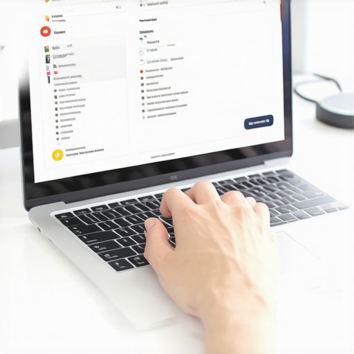 Person checking their laptop's disk health with CrystalDiskInfo application