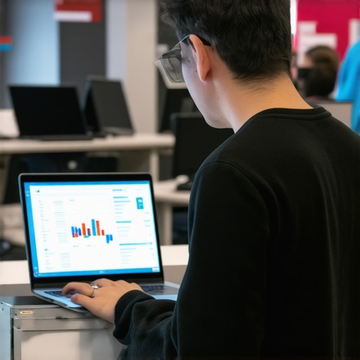 Student evaluating various budget laptops with specifications and reviews.